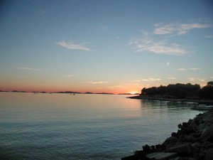 Coucher de soleil sur les îles Kornati