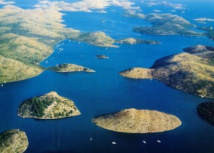 The western part of the Kornati archipelago