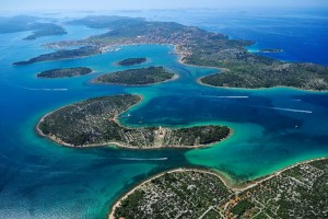 The island of Murter with neighboring islands