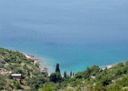 Ribiška hiša Doca-Panoramski pogled z zalivom Mala Doca-Otok Murter